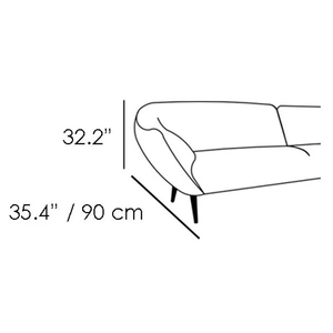 Diven Living Reflection Leather Sofa