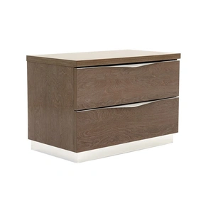 Camelgroup, Italy Platinum Wood Maxi Nightstand, Brown
