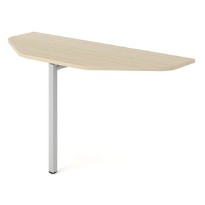 NARBUTAS Nova O D64.6-inch Rectangular Office 2-Desk Bench w/2 Scallops