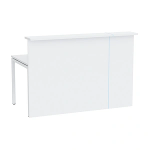 NARBUTAS Nova W63-inch Small Straight Reception Desk for 1 Person