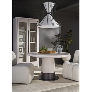 Universal Furniture Solara Wood/Metal Dining Table, White Oak
