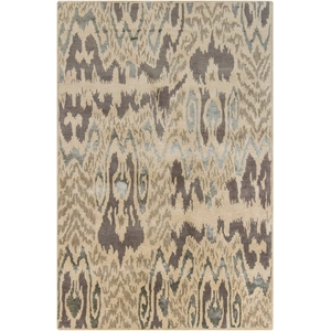 Chandra Rupec Wool/Viscose Rectangular Handmade Rug, Composition 2