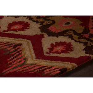Chandra Rupec Wool/Viscose Rectangular Handmade Rug, Composition 6