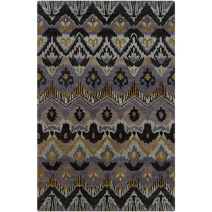 Chandra Rupec Wool/Viscose Rectangular Handmade Rug, Composition 6