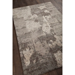 Chandra Rupec Wool/Viscose Rectangular Handmade Rug, Taupe/Brown/Beige