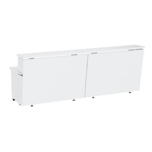 NARBUTAS Narbutas Tera 118-inch Straight Reception Desk w/2 Pedestals
