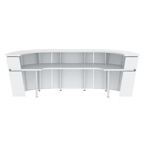 NARBUTAS Tera 132-inch U-Shape Reception Desk