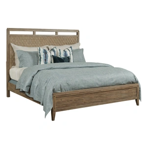 Kincaid Modern Forge Linden Wood Panel Bed, Sandy Brown