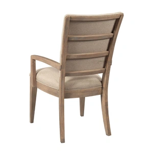 Kincaid Modern Forge Emory Fabric/Wood Arm Chair, Sandy Brown