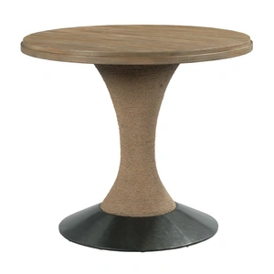 Kincaid Modern Forge Lindale Round Wood Counter Height Dining Table, Sandy Brown