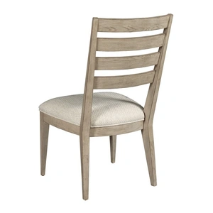 American Drew West Fork Brinkley Fabric/Wood Side Chair, Aged Taupe/Beige