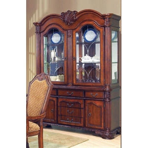 Cosmos Furniture Veronica China Cabinet, Cherry
