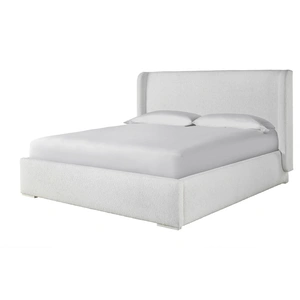 Universal Furniture Restore Fabric Panel Bed, Cottony Ivory
