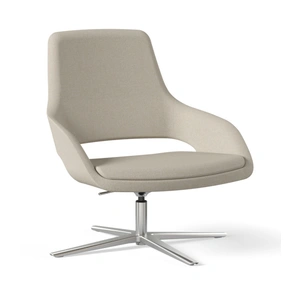 NARBUTAS Sandie Low-Back Swivel Adjustable Lounge Chair