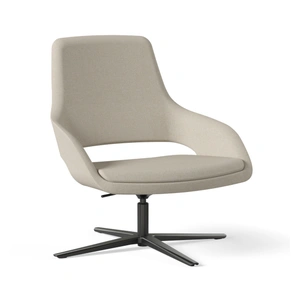 NARBUTAS Sandie Low-Back Swivel Adjustable Lounge Chair
