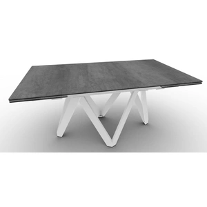Calligaris Cartesio W62.9-inch-78.7-inch-94.4-inch Ceramic/Metal/Wood Customizable Extendable Rectangular Dining Table