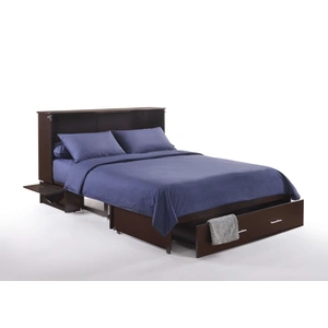 Night & Day Furniture Sagebrush Wood Murphy Cabinet Bed w/Mattress