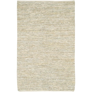 Chandra Saket Leather/Cotton Rectangular Hand-woven Rug