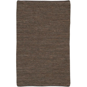 Chandra Saket Leather/Cotton Rectangular Hand-woven Rug