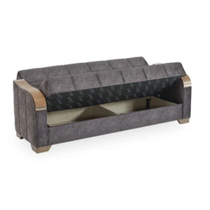 Casamode Saphire Microsuede Convertible Storage Sofa