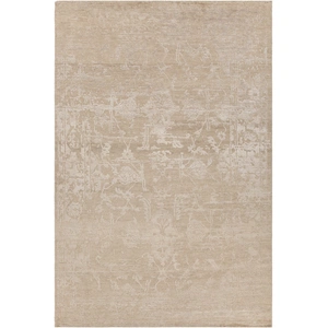 Chandra Sasha Wool/Viscose Rectangular Hand-knotted Rug, Composition 1