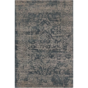 Chandra Sasha Wool/Viscose Rectangular Hand-knotted Rug, Composition 2