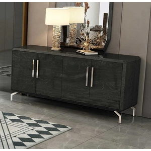 Whiteline Modern Living Los Angeles Buffet, High Gloss Grey