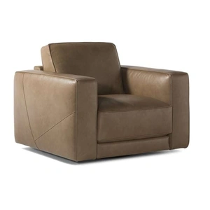 Natuzzi Editions Boston Fabric/Leather Armchair