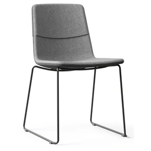 NARBUTAS Twist & Sit PU Conference Chair w/Steel Frame & Steel Base on Glides