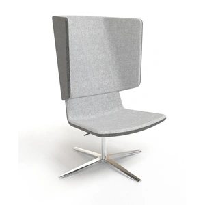 NARBUTAS TWIST&SIT High Back Lounge Chair, 4-star Base
