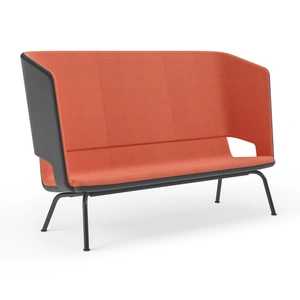 NARBUTAS TWIST&SIT High Back Lounge 3-Seater Sofa, Metal 4-leg Base