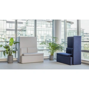 MDD Office Furniture KAIVA Modular Large Seat w/Left Backrest & High Right Screen