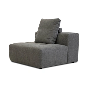 Mobital Mallow Fabric Armless Chair, Smoke