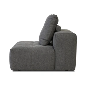 Mobital Mallow Fabric Armless Chair, Smoke