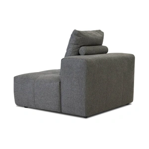 Mobital Mallow Fabric Armless Chair, Smoke
