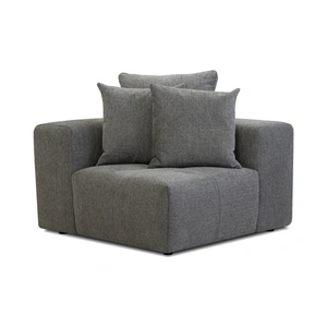 Mobital Mallow Fabric Corner Chair, Smoke