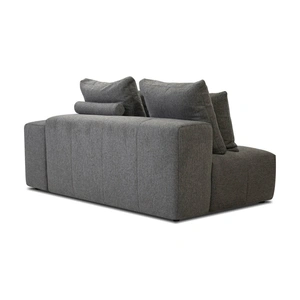 Mobital Mallow Fabric Right Arm Facing 2-Seater, Smoke