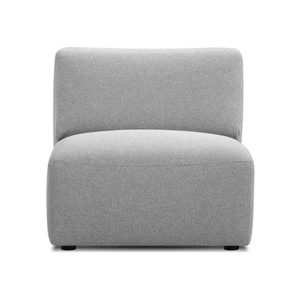 Mobital Scoop Polyester Fabric Armless Chair