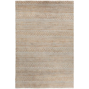 Chandra Selene Wool/Jute Rectangular Handmade Rug, Grey/Natural
