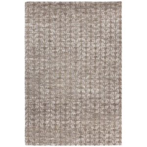 Chandra Selene Wool/Jute Rectangular Geometric Handmade Rug, Grey