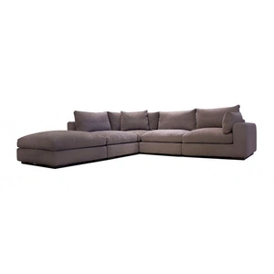 Mobital Onza 5-piece L-Shaped Tweed Fabric Modular Sectional Sofa w/Chaise