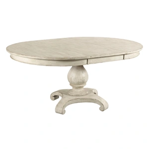 Kincaid Selwyn Lloyd Wood Extendable Pedestal Dining Room Set, Cottage White