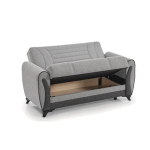 Casamode Seren Polyester Convertible Storage Loveseat