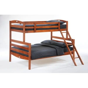 Night & Day Furniture Sesame Wood Bunk Bed, Twin/Full Size