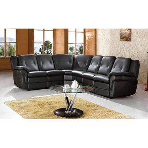 Pantek Furniture SF 323 Italian Leather Sectional Recliner Sofa