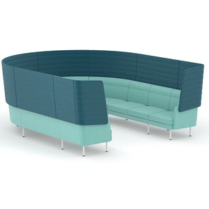 NARBUTAS Arcipelago Ten Seater Modular Curved Sofa with Highback