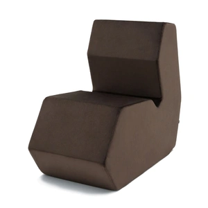 MDD Office Furniture Shape Fabric Pouf w/Backrest