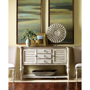 Kincaid Weatherford Edisto Wood 3-Drawer Sideboard w/2 Doors