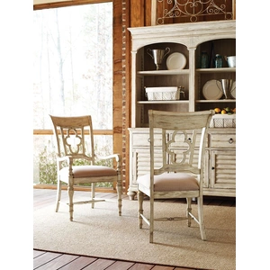 Kincaid Weatherford Fabric/Wood Arm Chair