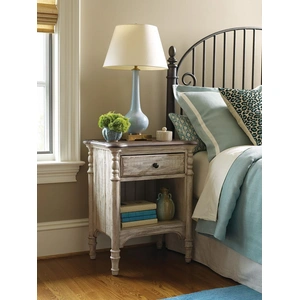 Kincaid Weatherford Wood 1-Drawer Open Nightstand